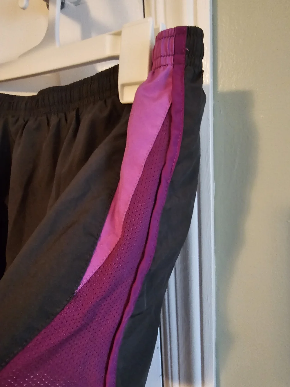 Nike Black Running Shorts with Purple Trim